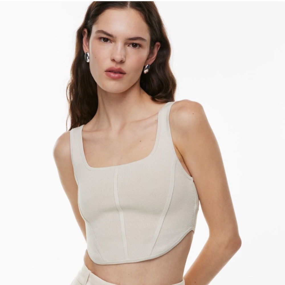 Aritzia Babaton Sculpt Knit Bustier Tank